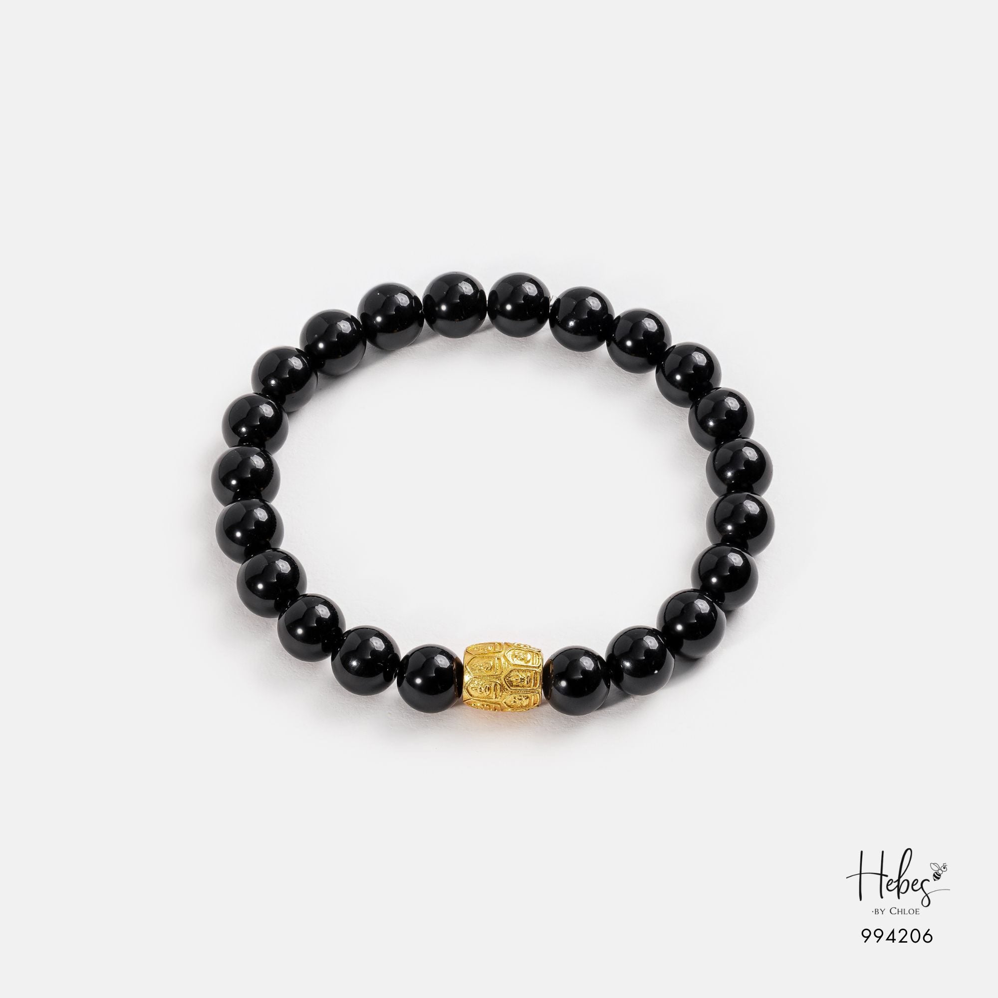 The Emperor Black Agate Gold Lu Feng Bracelet 994206