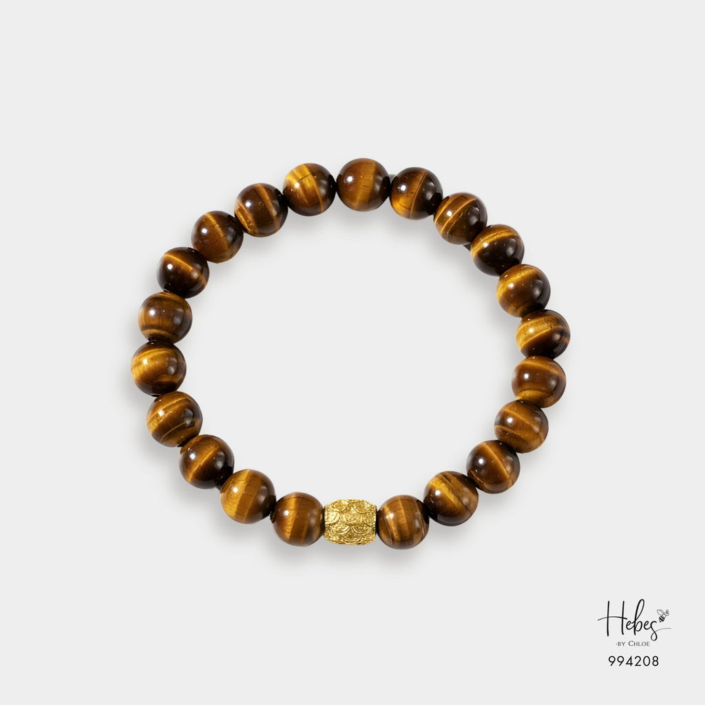 The Emperor Yellow Tiger Eye Gold Lu Feng Bracelet 994208