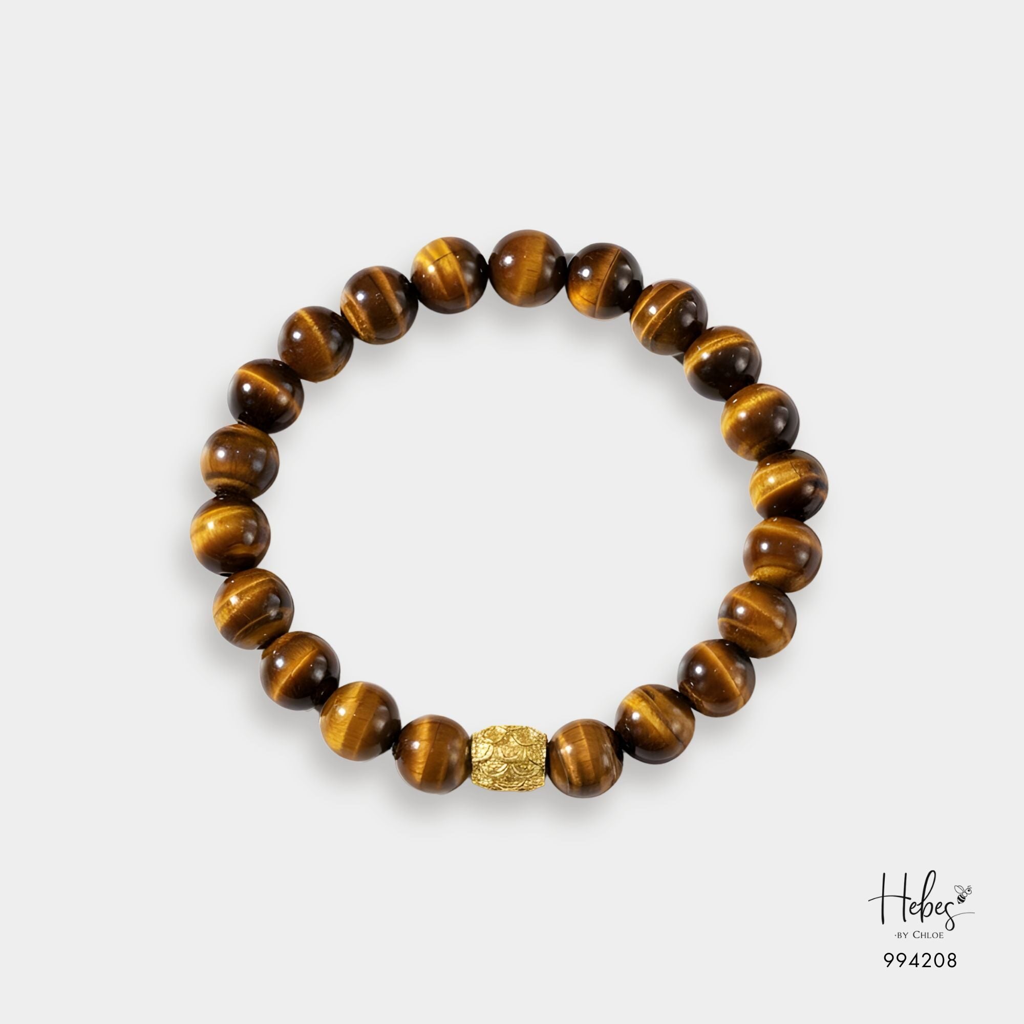 The Emperor Yellow Tiger Eye Gold Lu Feng Bracelet 994208