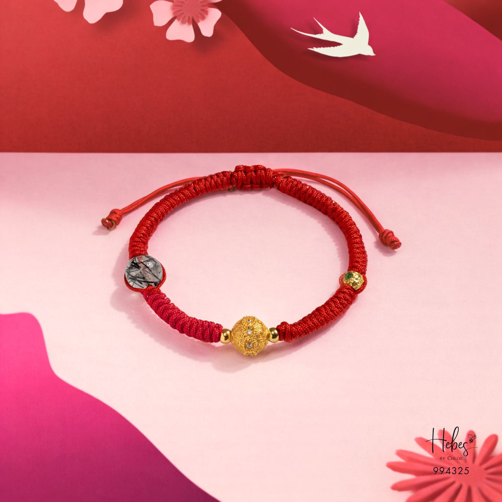 Mantra Black Rutilated Blessing Bracelet 994325