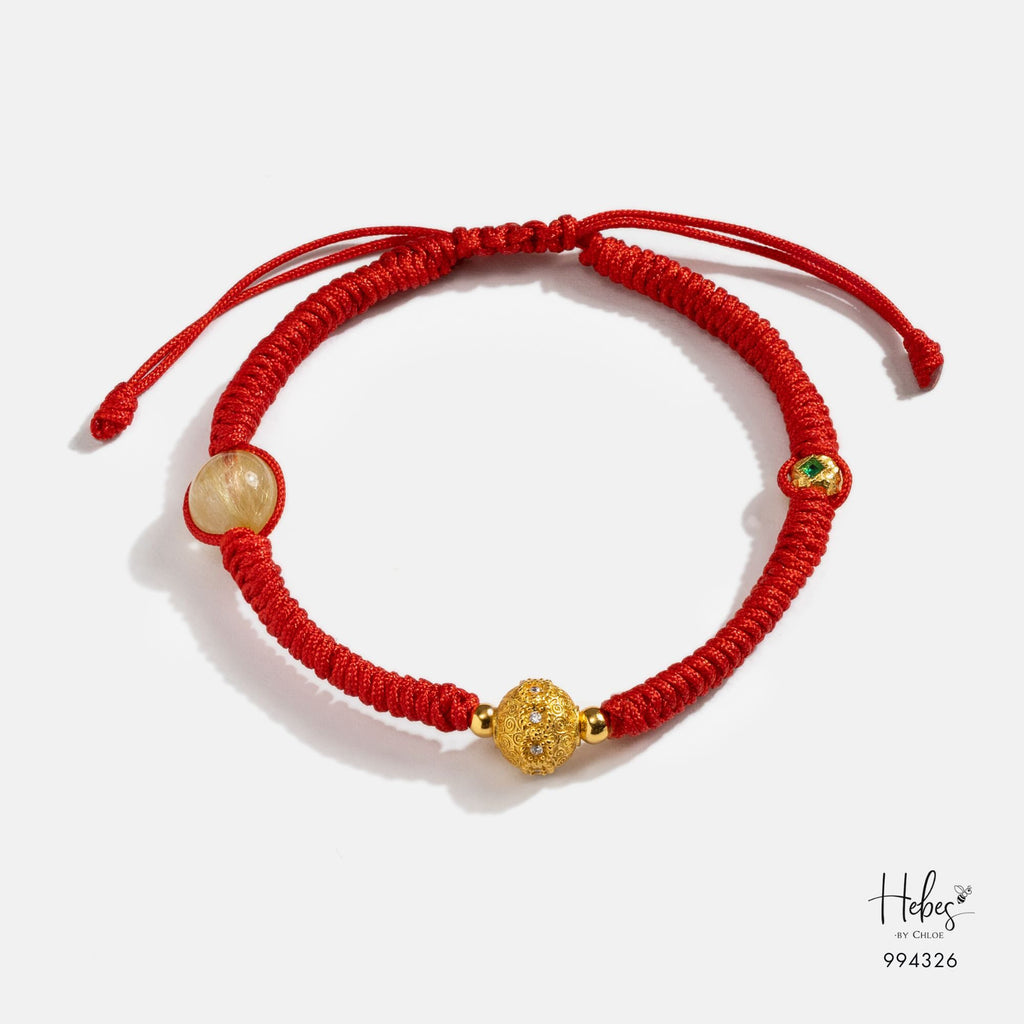 Mantra Golden Rutilated Blessing Bracelet 994326