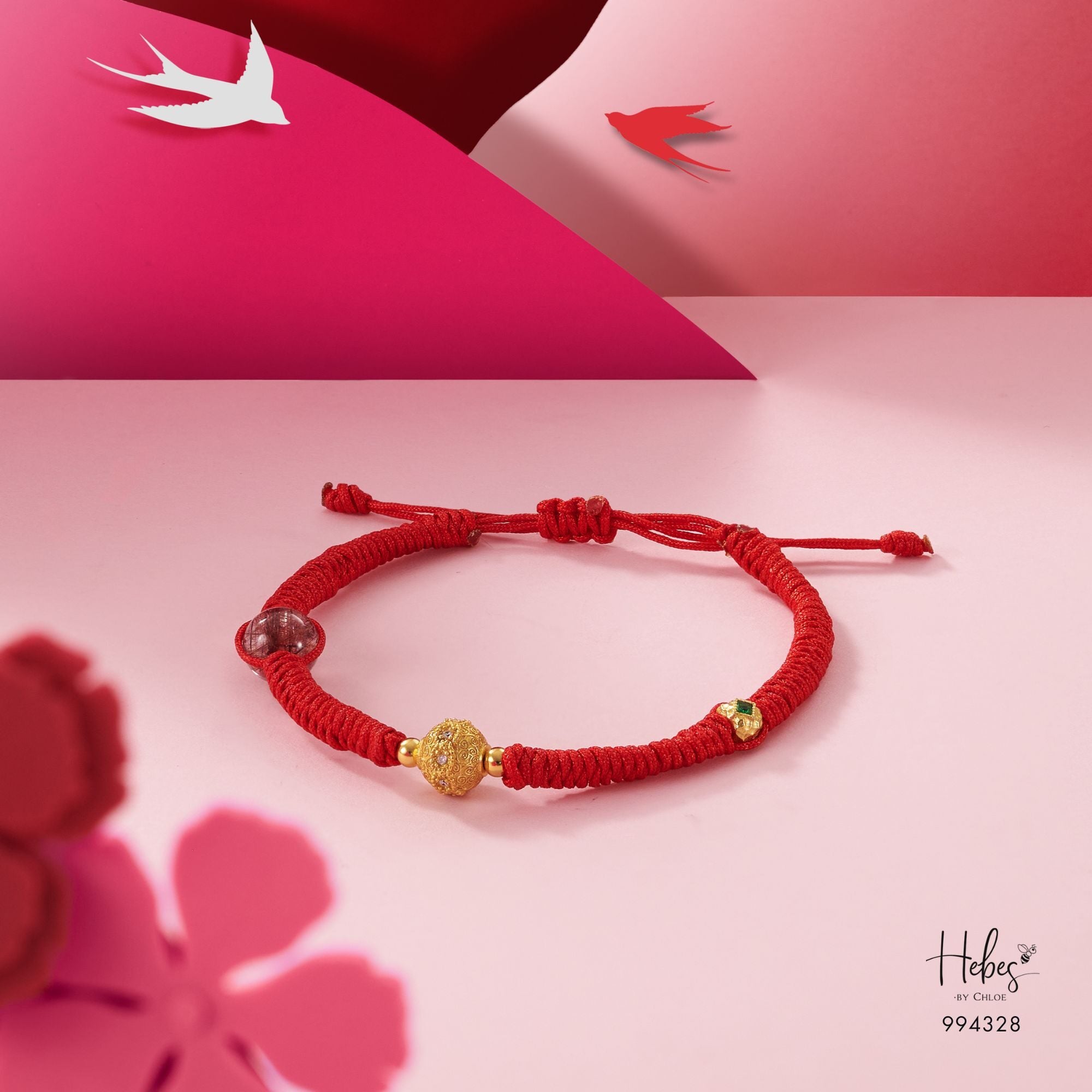 Mantra Red Rutilated Blessing Bracelet 994328