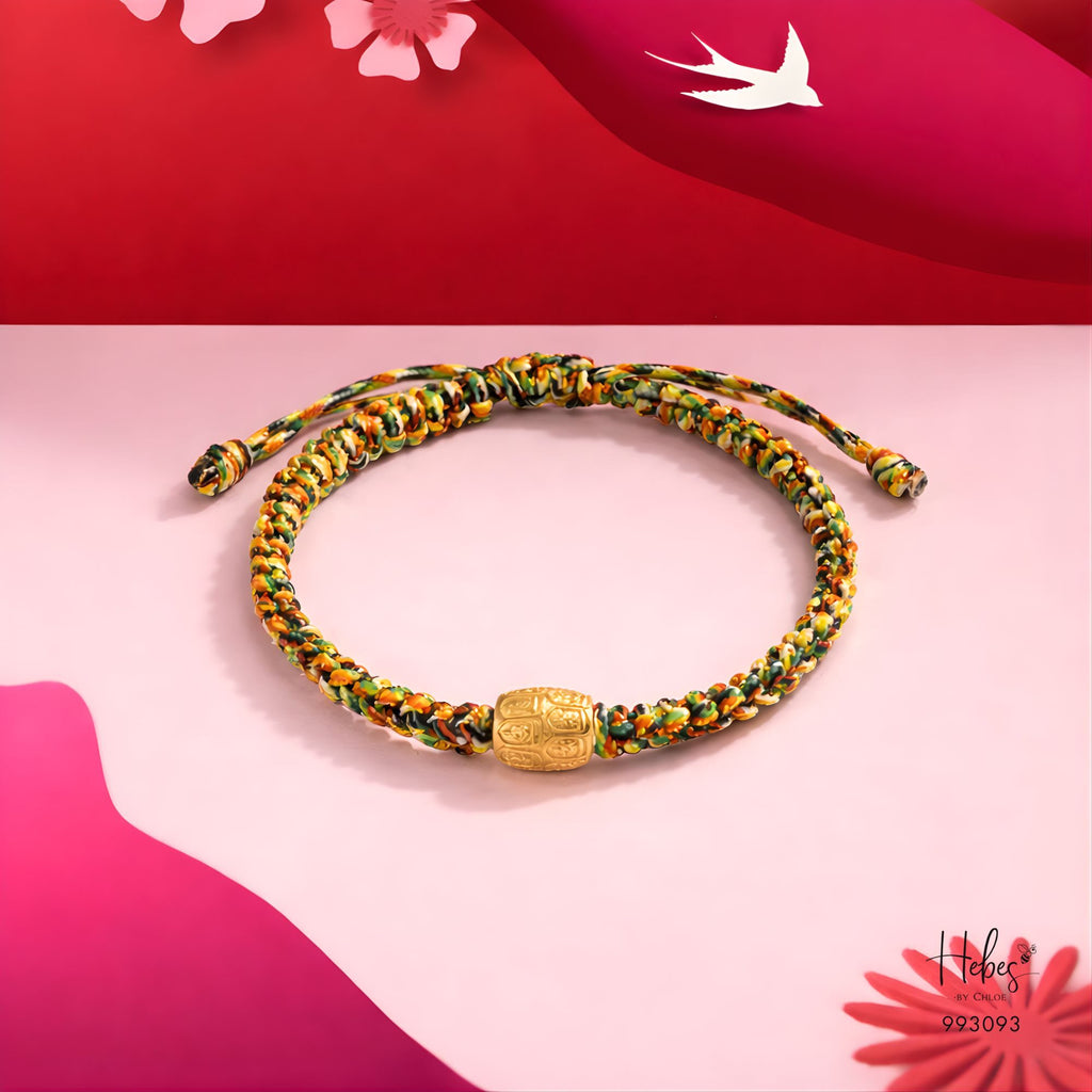 Mantra Golden Sutra Charm Bracelet (For Him) 994338