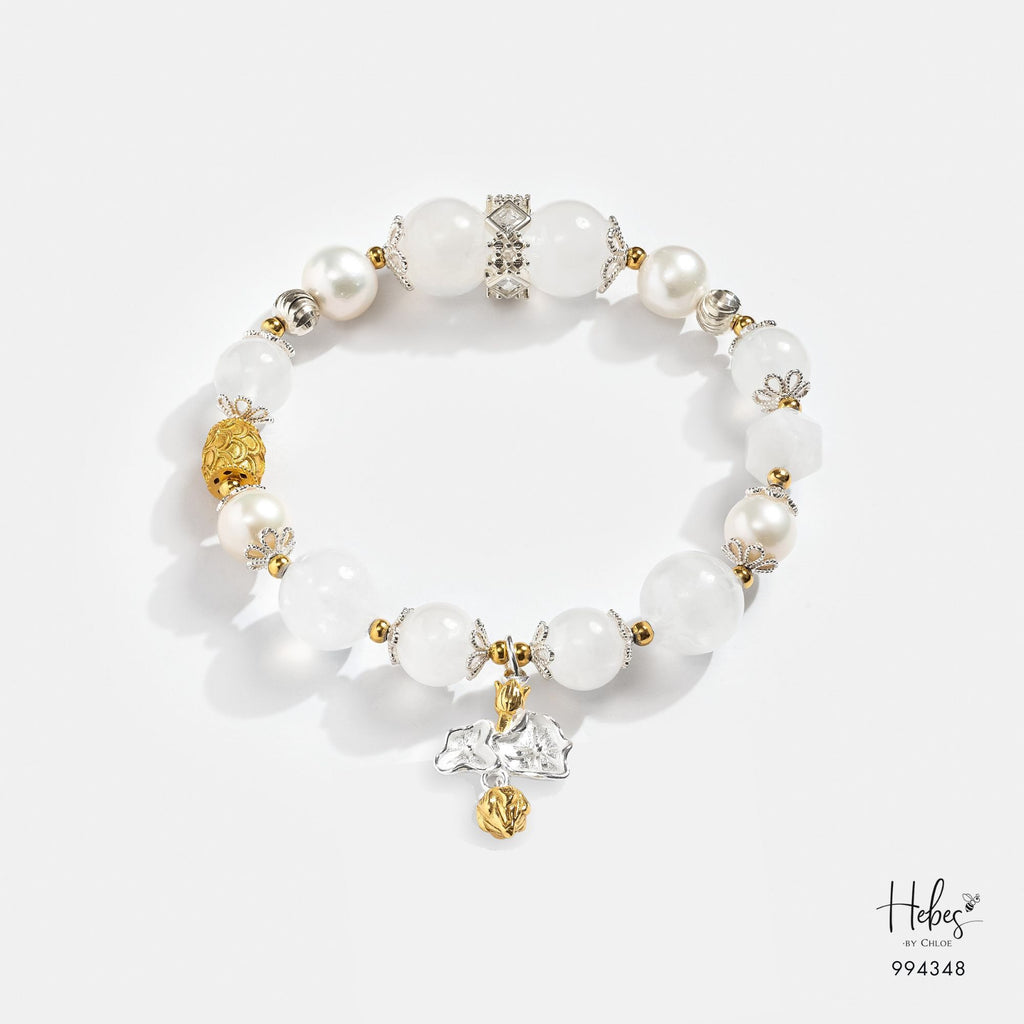 Moonstone &amp; Pearl Compassion Bracelet 994348