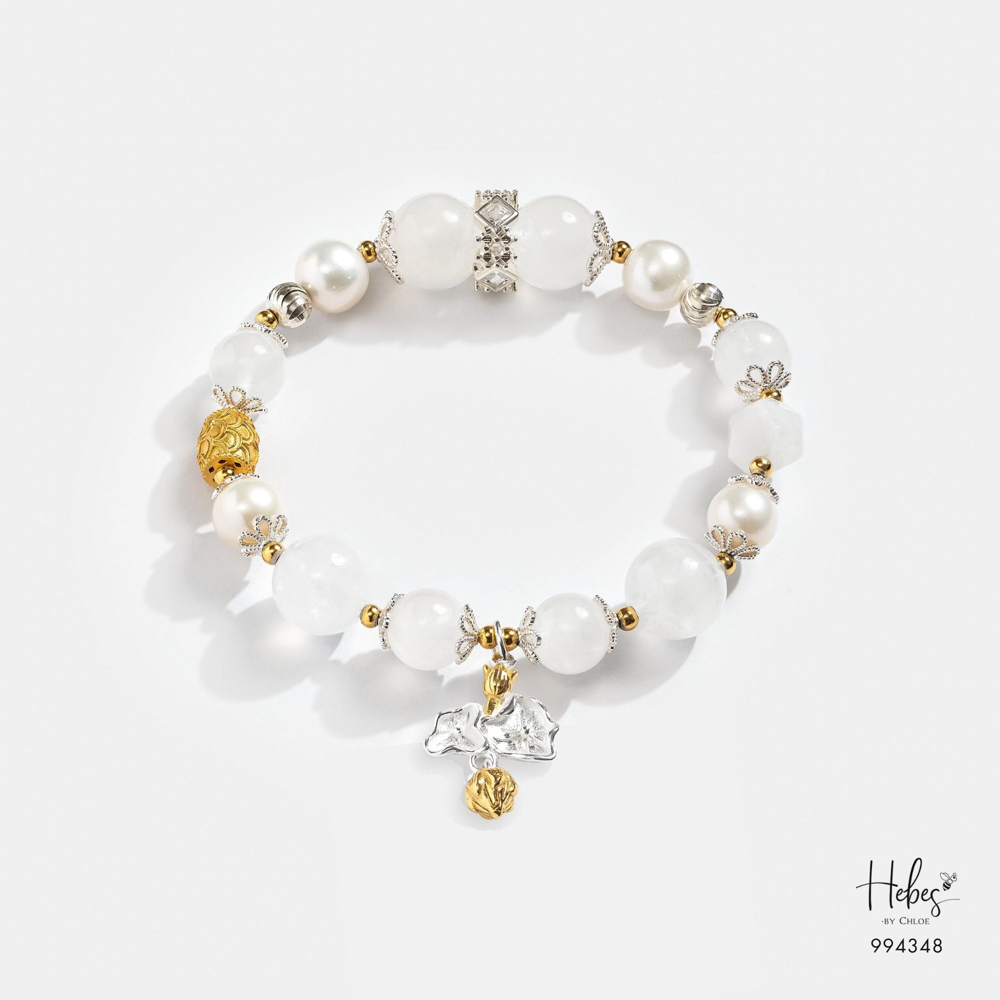 Moonstone &amp; Pearl Compassion Bracelet 994348