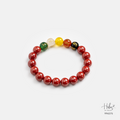 Cinnabar Five-Direction Wealth God Bracelet 994375