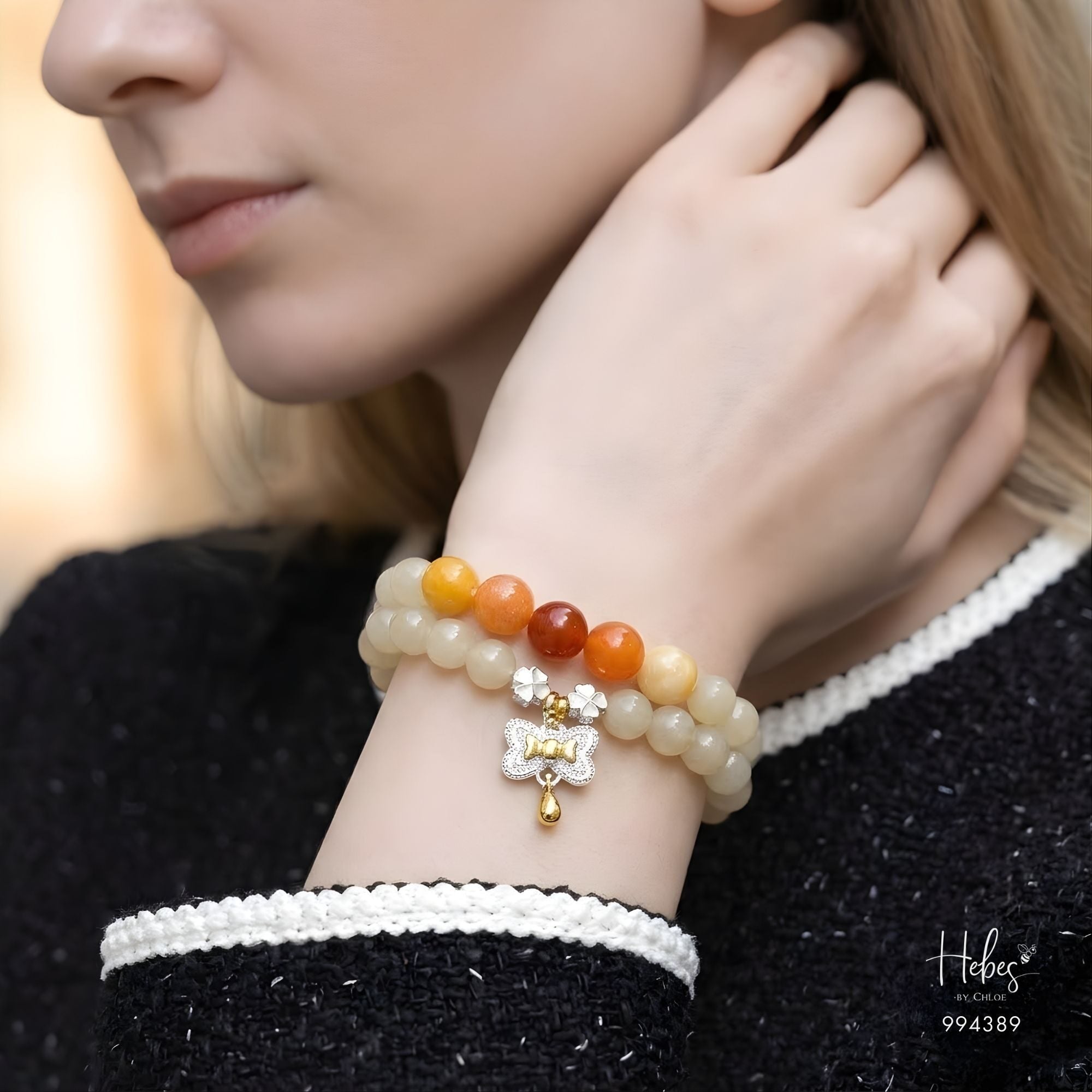 Four - Tone Jade Luminous Bond Bracelet 994389