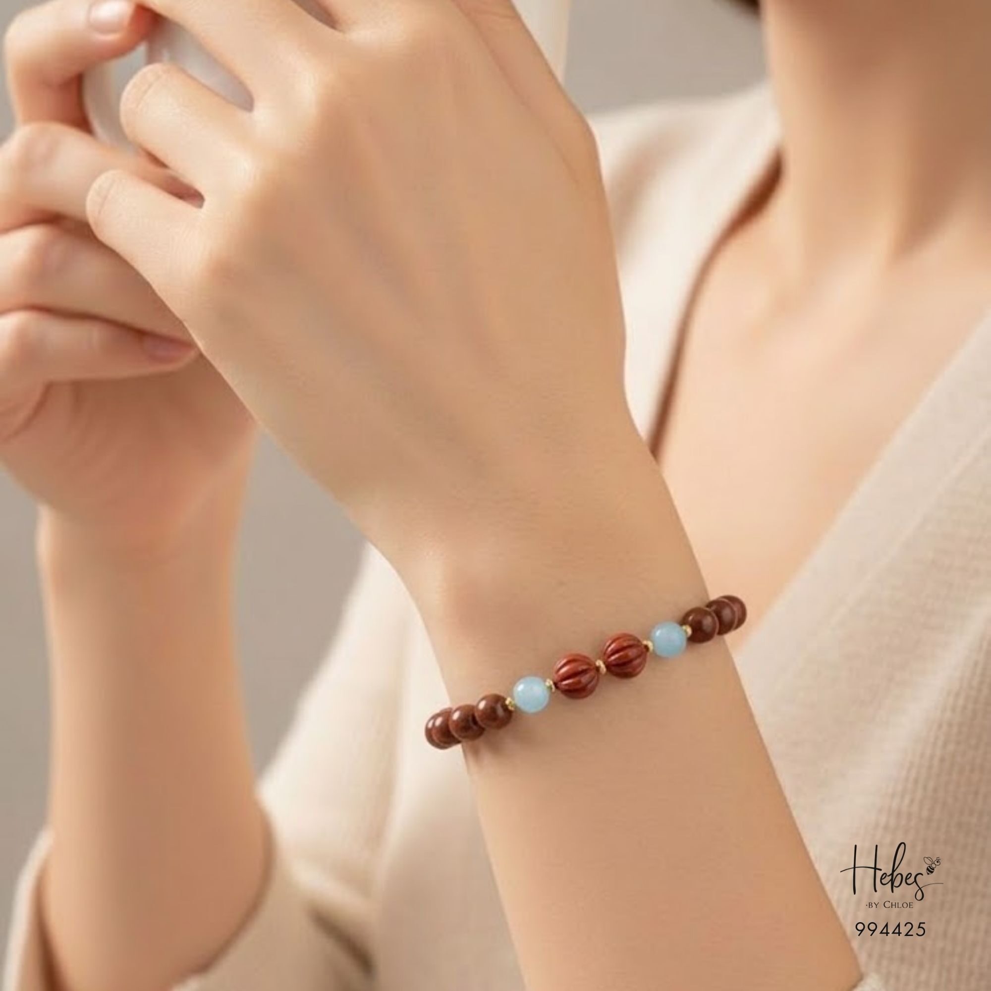 Cinnabar Serenity Aquamarine Bracelet 994425