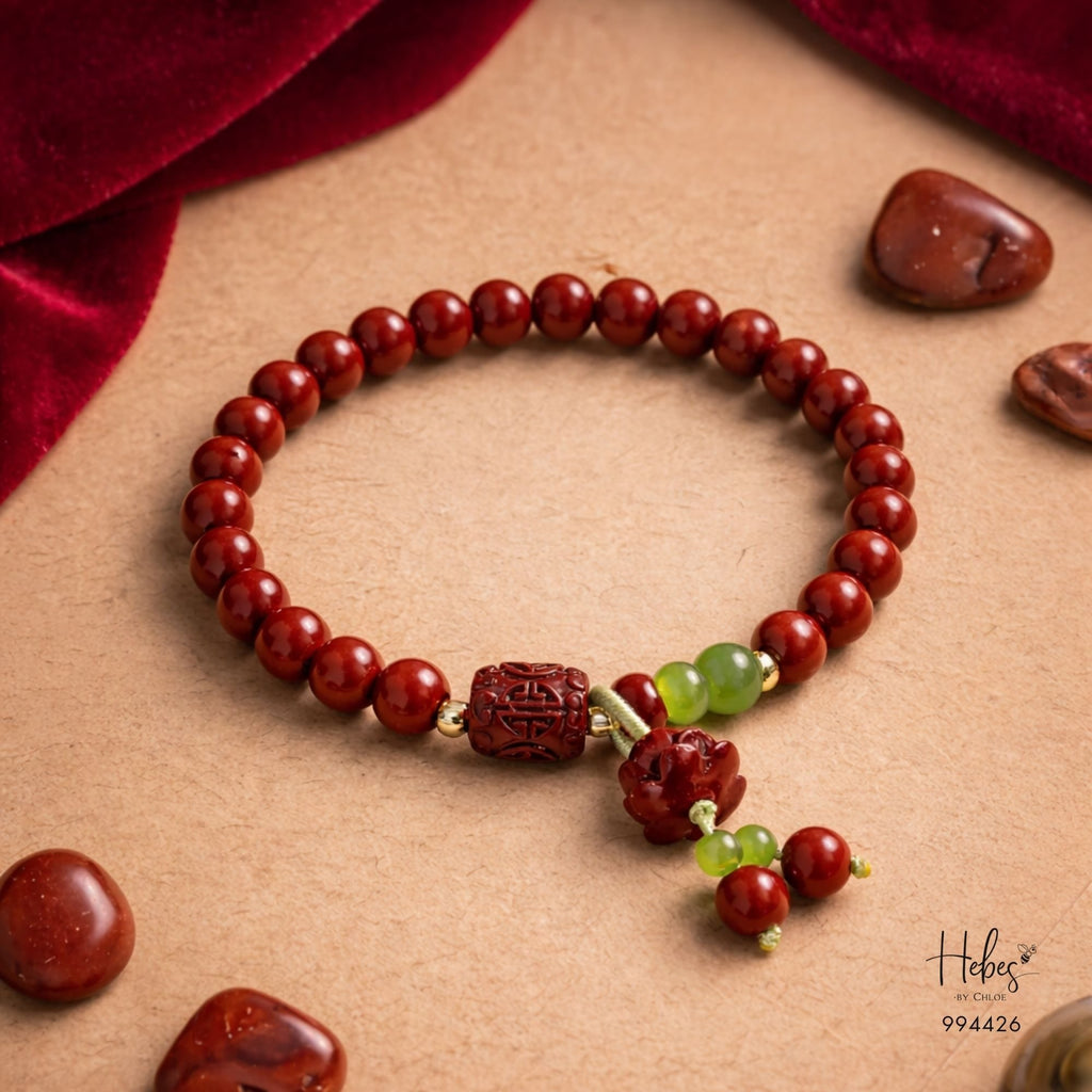 Cinnabar Lotus Harmony Bracelet 994426