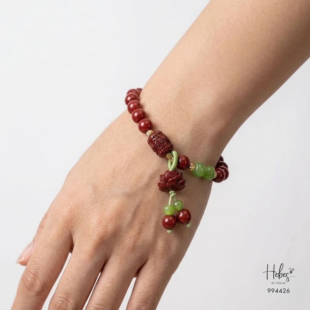 Cinnabar Lotus Harmony Bracelet 994426