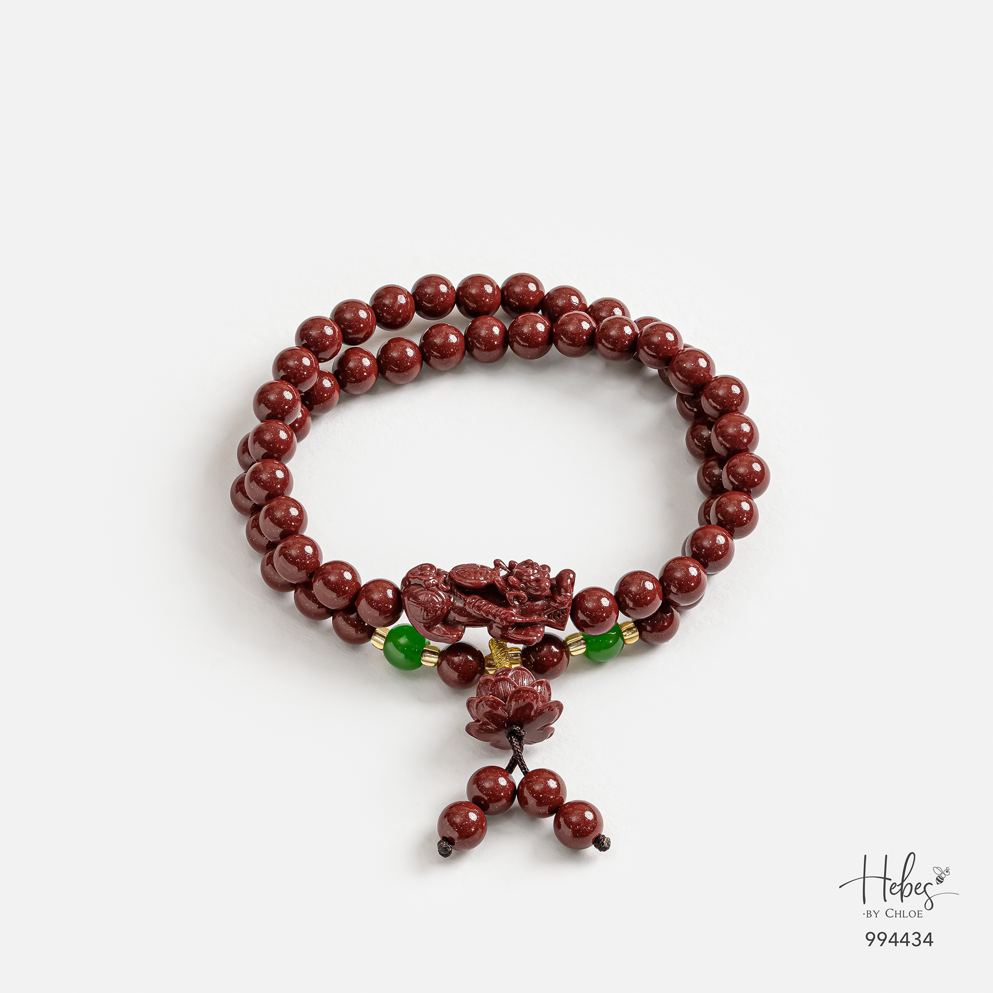 Cinnabar Pixiu Lotus Prosperity Bracelet 994434