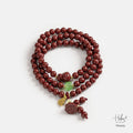 Cinnabar Prosperity Lotus Mala Bracelet 994436