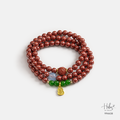 Cinnabar Vitality &amp; Longevity Flow Mala Bracelet 994438