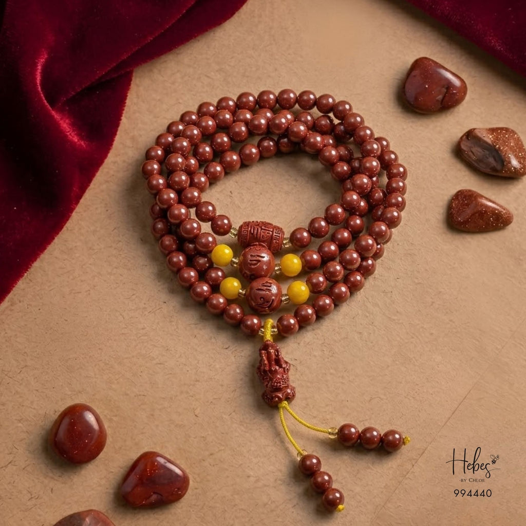 Cinnabar Pixiu Mantra &amp; Lu Tong Prosperity Bracelet 994440