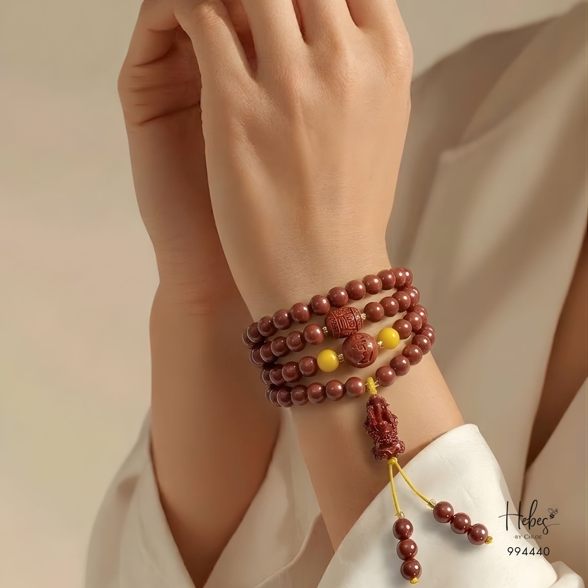 Cinnabar Pixiu Mantra &amp; Lu Tong Prosperity Bracelet 994440