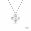 The Lucky Radiance Silver Moissanite Necklace 556121