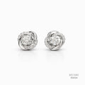 The Eternal Knot Silver Moissanite Studs 556164