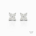 The Petite Clover Silver Moissanite Studs 556179