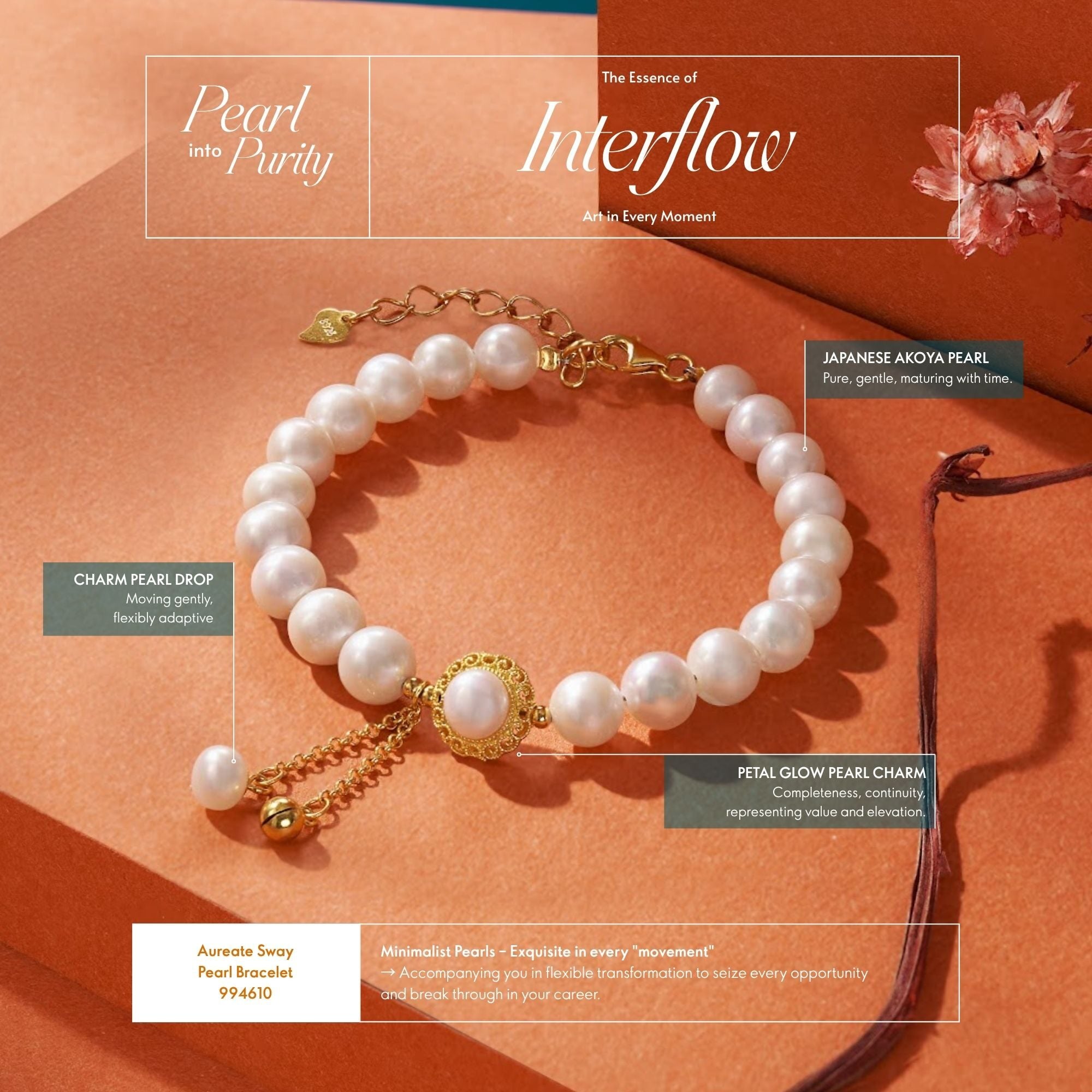 Aureate Sway Akoya Pearl Bracelet 994610
