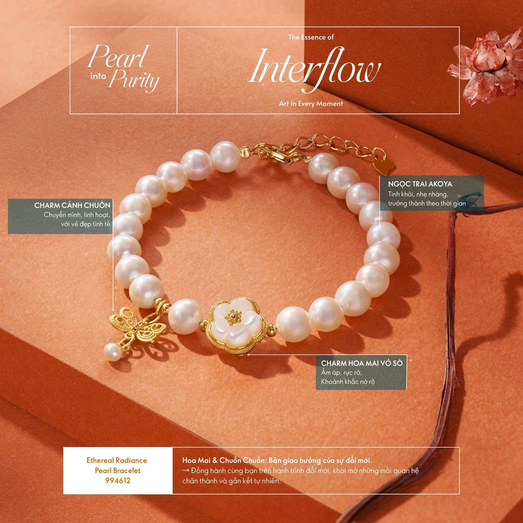 Ethereal Radiance Pearl Bracelet 994612
