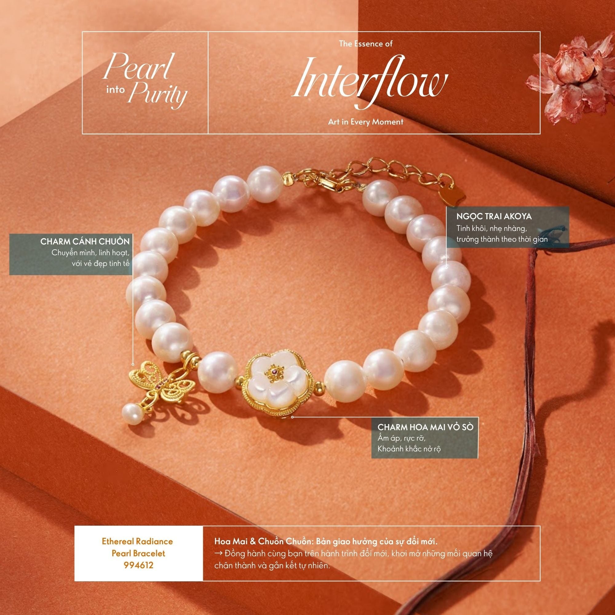 Ethereal Radiance Pearl Bracelet 994612