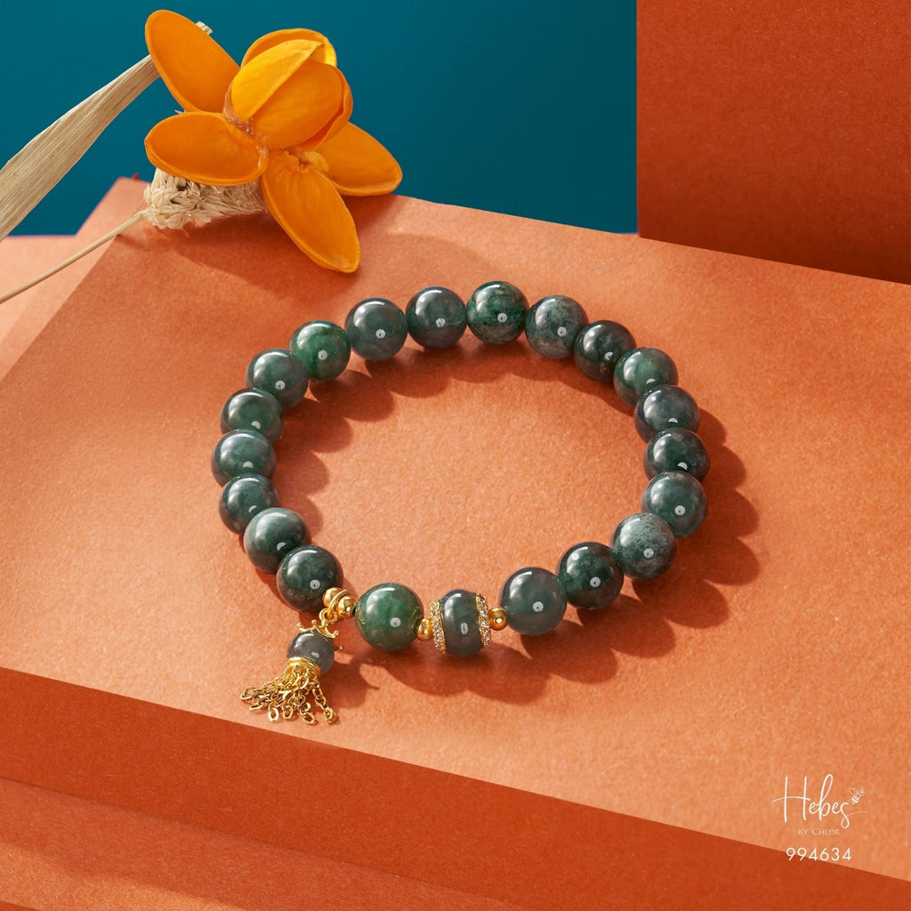 Radiant Veil Green Jade Bracelet 994634