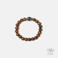 Vietnamese Agarwood Blạck Rutilated Quartz Bracelet HC2330